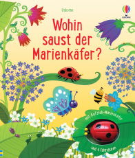 Wohin saust der Marienkäfer? - mit Aufzieh-Marienkäfer und Fahrspuren – interaktives Mitmachbuch für Kinder ab 3 Jahren