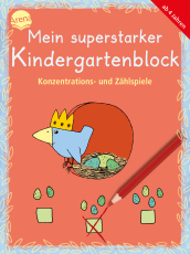 Mein superstarker Kindergartenblock. Konzentrations- und Zählspiele - 80 Rätsel für Kindergartenkinder