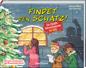 Findet den Schatz! - Ein Escape-Adventskalender für Kids - Mit Seiten zum Auftrennen und 24 spannenden Rätseln