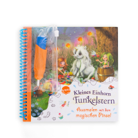 Ausmalen mit dem magischen Pinsel. Kleines Einhorn Funkelstern - Malbuch mit Wassertankpinsel für Kinder ab 3 Jahren