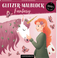 Glitzer-Malblock - Fantasy