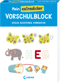 Mein extradicker Vorschulblock - Vorschulblock ab 5 Jahren - Abwechslungsreiche Aufgaben zu Zahlen, Buchstaben und zum Trainieren der Kombinationsfähigkeit