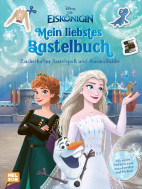 Disney Die Eiskönigin: Mein liebstes Bastelbuch - Zauberhafter Bastelspaß und Ausmalbilder - Mit vielen Motiven zum Ausschneiden und Kleben!