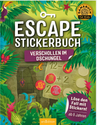 Escape-Stickerbuch – Verschollen im Dschungel - Löse den Fall mit Stickern!